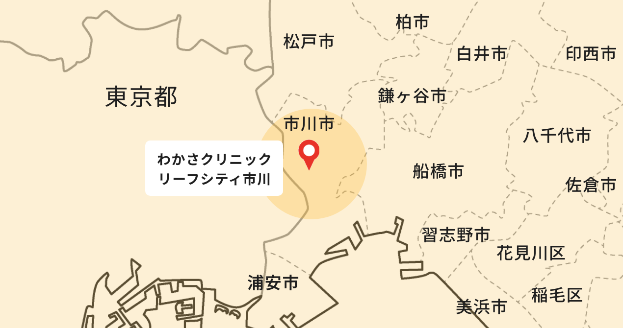 わかさクリニックリーフシティ市川 診療範囲